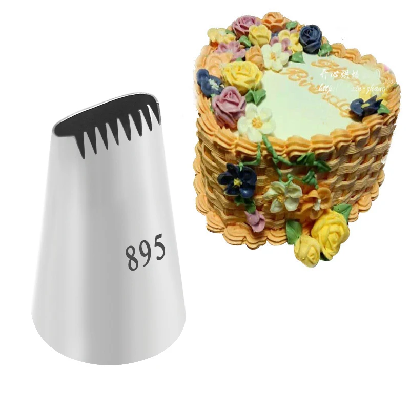 

BCMJTW #895Icing Piping Nozzles Basket Weave Decorating Tip Nozzle Basketweave Baking Tools For Cakes Bakeware Pastry Icing Tips