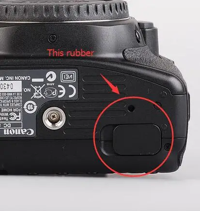 Копия для Canon 5D2 7D 40D 50D заглушка на дно резиновая крышка двери Камера Запасная