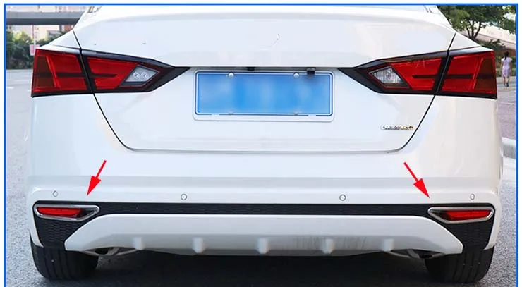 

Chrome ABS Rear Fog Light Cover Trim For 2019-2020 Nissan Altima Sedan 2PCS