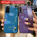 Чехол SoCouple для Samsung A51 50 52s 70 71 72 20 30 32 21 12 S20 FE S10 Plus Note 20 S21 S22 Ultra ремешок на запястье чехол-держатель для телефона