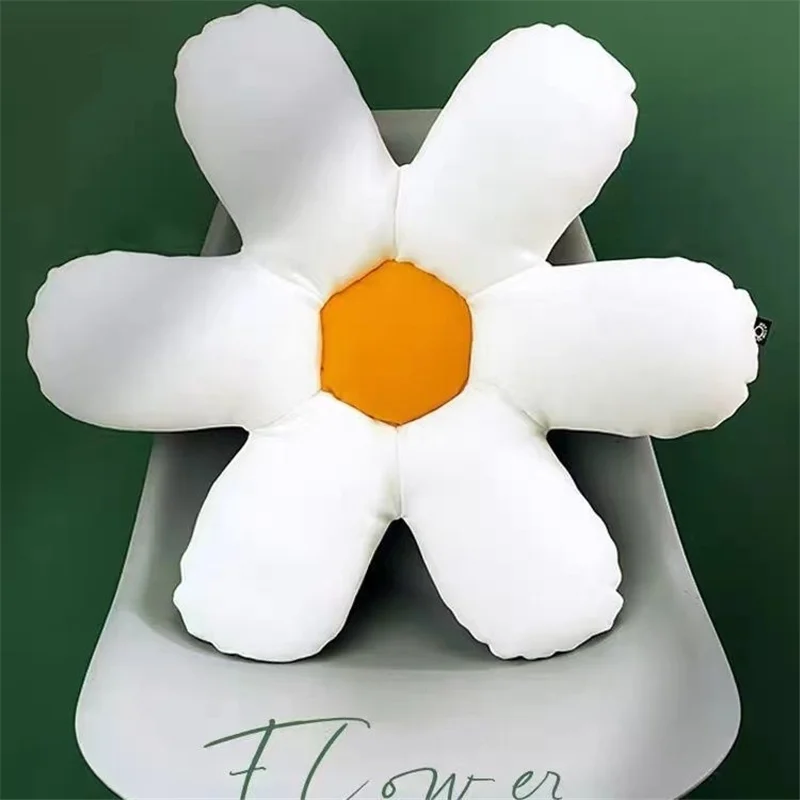Мягкая подушка в виде цветка с шестью лепестками для девичьей комнаты|Подушки на