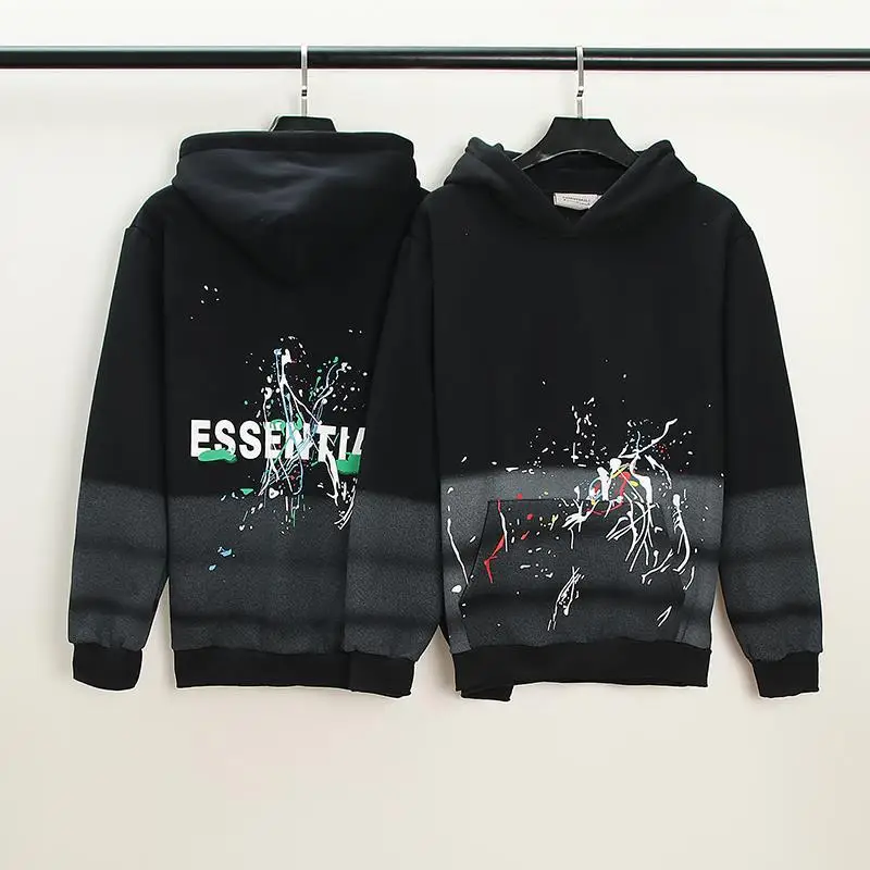 Хлопковый Мужской пуловер ESSENTIALS1:1 свитшот с капюшоном для женщин Джастин Бибер