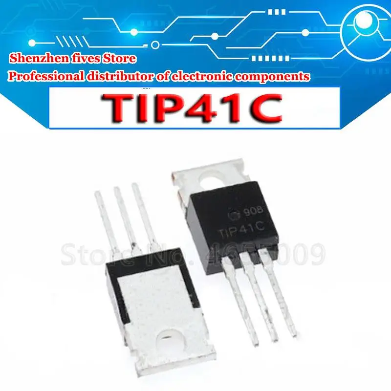 

Новые и оригинальные интегральные схемы TIP41C TO220 TIP41 TO-220, 10 шт.