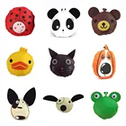 Сумка-тоут Складная многоразовая, нейлоновая Складная Экологически чистая Сумочка для покупок с милыми животными, мультяшный рисунок, портативная Дорожная сумка на ремне