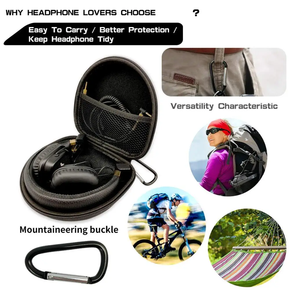 Жесткий защитный чехол из ЭВА для переноски сумка хранения Urbanears Zinken DJ Plattan 2 ADV Humlan