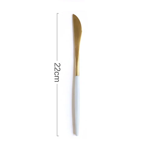 White Gold 1 Столовый набор, столовые приборы, ножи, вилки, ложки, посуда Wester, кухонная посуда, нержавеющая сталь, для дома, вечерние, свадебные украшения, набор посуды - Цвет: White Gold 1