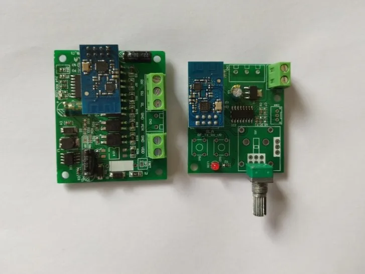 

A pair of wireless remote control isolation potentiometer/receiving board and sending board