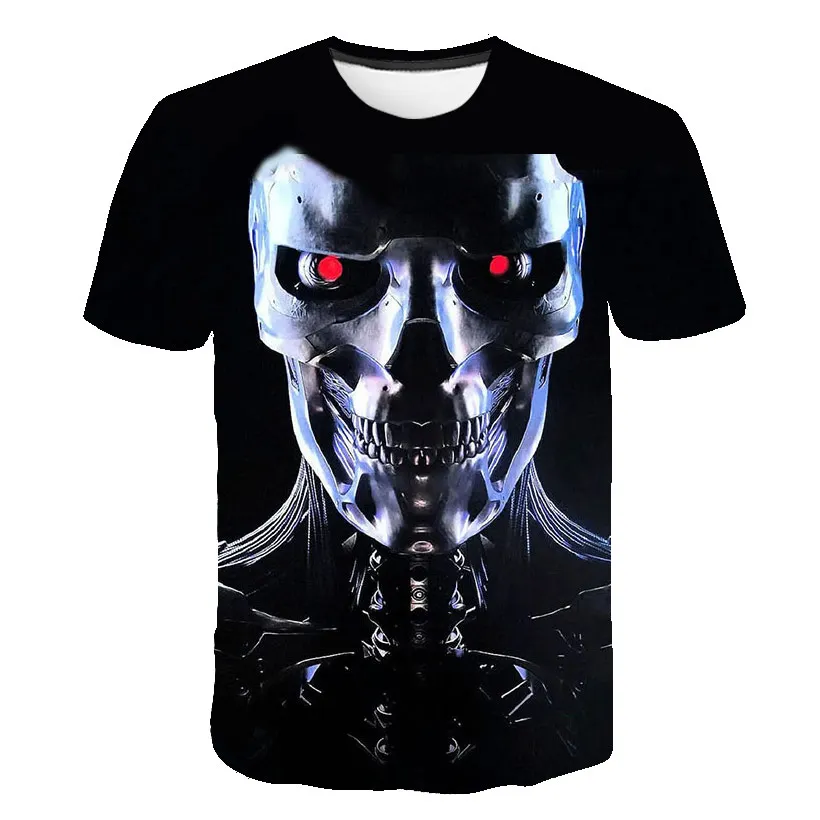 

Terminator T-Shirt Science Fiction Movie 3D Printed Streetwear T800 Dark Fate Men Women Fashion T Shirt Oversized Tees Tops Male
