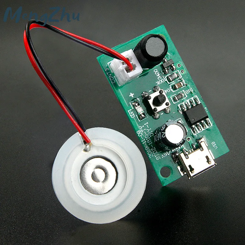 

DIY USB Mini Humidifier DIY Kits Mist Maker and Driver Circuit Board Fogger Atomization Film Atomizer Sheet Mini Oscillating