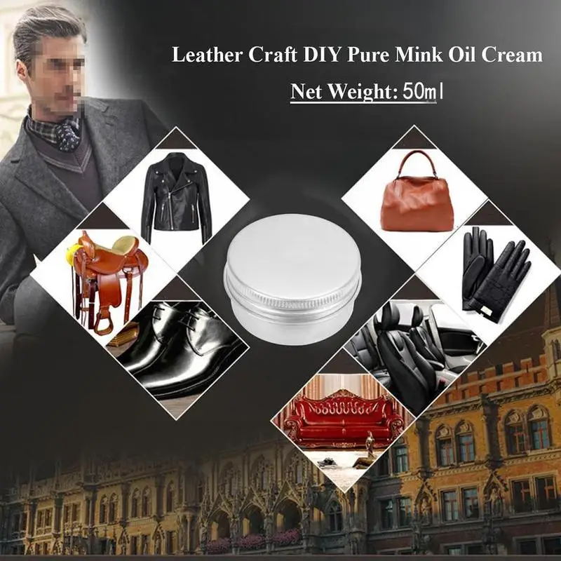 Натуральный цвет кожа ремонт чистый норковое масло Крем гель сиденье уход