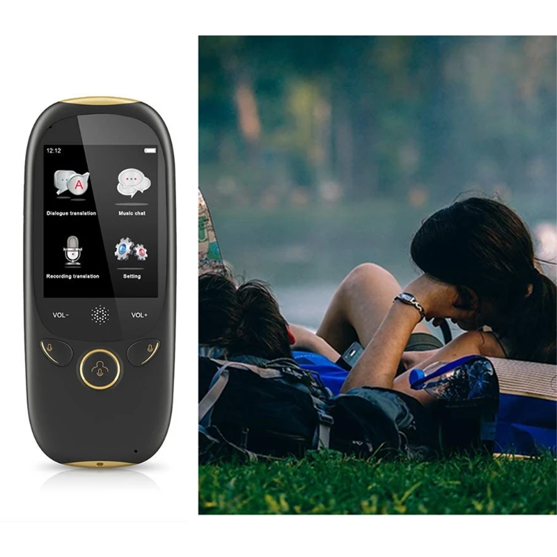 

75 Languages Two-Way Translator 2-Inch WiFi Touch Screen Portable Real-Time Translator for Conference Travel Learning