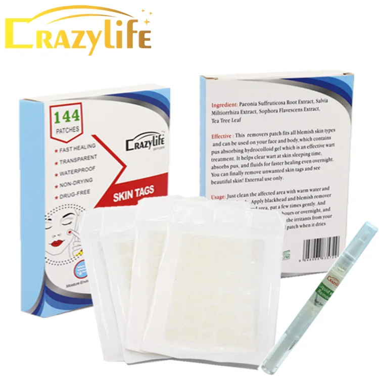 

10/144pcs Hydrocolloid Acne Invisible Pimple Master Patch Skin Tag Removal Patch Pimple /Blackhead Blemish Removers Facial Care