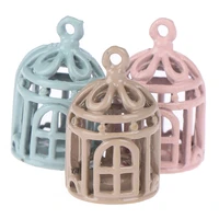 1pc 112 dollhouse miniature furniture metal bird cage for dollhouse decor dollhouse birdcage randomly send