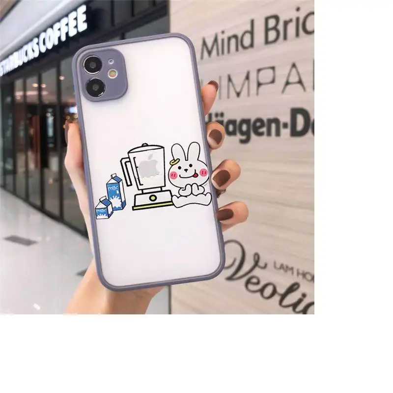 

Cat dinosaur Creative design animals Phone Cases matte transparent For iphone 7 8 11 12 plus mini x xs xr pro max cover