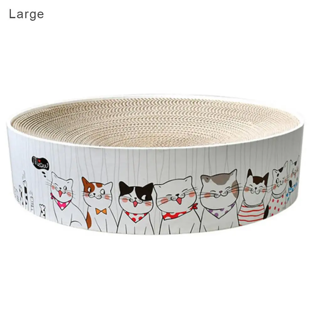 Кота круглым Когтеточка круглый скребок царапин картона для котят и средних