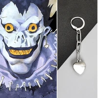 death note dangle earring women ryuk earrings woman creative anime heart pendant unisex fashion jewelry silver color oorbellen