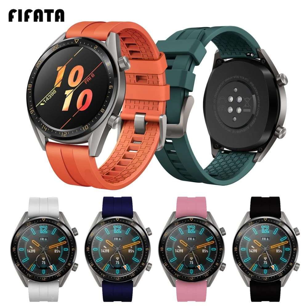 FIFATA 22 мм мягкий силиконовый ремешок для часов Xiaomi Huami Amazfit GTR 47 мм часы для Honor часы волшебное кольцо для huawei часы аксессуары GT