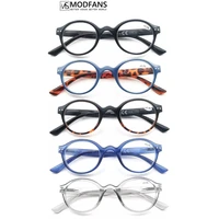 modfans women reading glasses men vintage round stylish frame hyperopia presbyopia readers eyeglasses withe diopter msr214