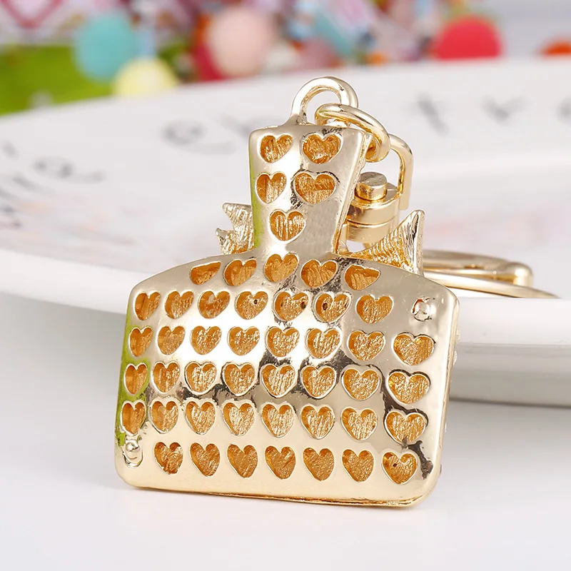 Сплав с английской надписью цепочка для ключей галстук флакон духов подвеска