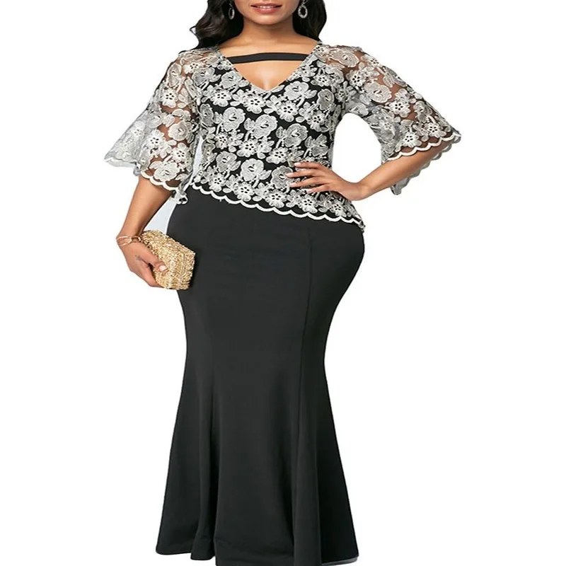 Женское платье макси на осень и лето 2020 повседневные облегающие платья размера