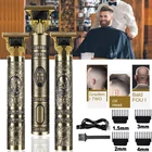 Электрическая машинка для стрижки волос T9, триммер для мужчин, перезаряжаемая машинка для стрижки бороды, Парикмахерская Машинка для стрижки волос для мужчин