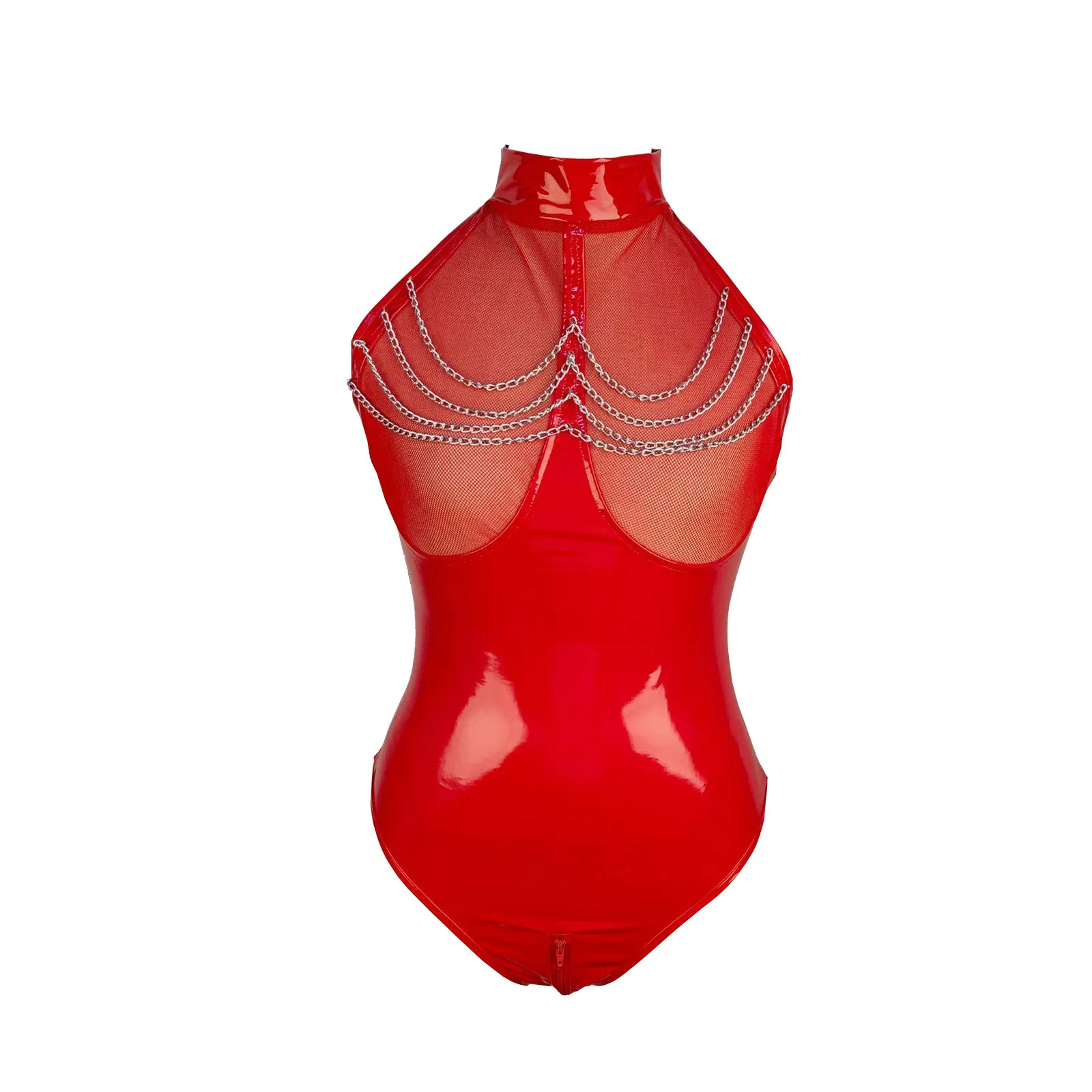 Новинка Боди женское сексуальное нижнее белье кожаное Сетчатое Эротическое