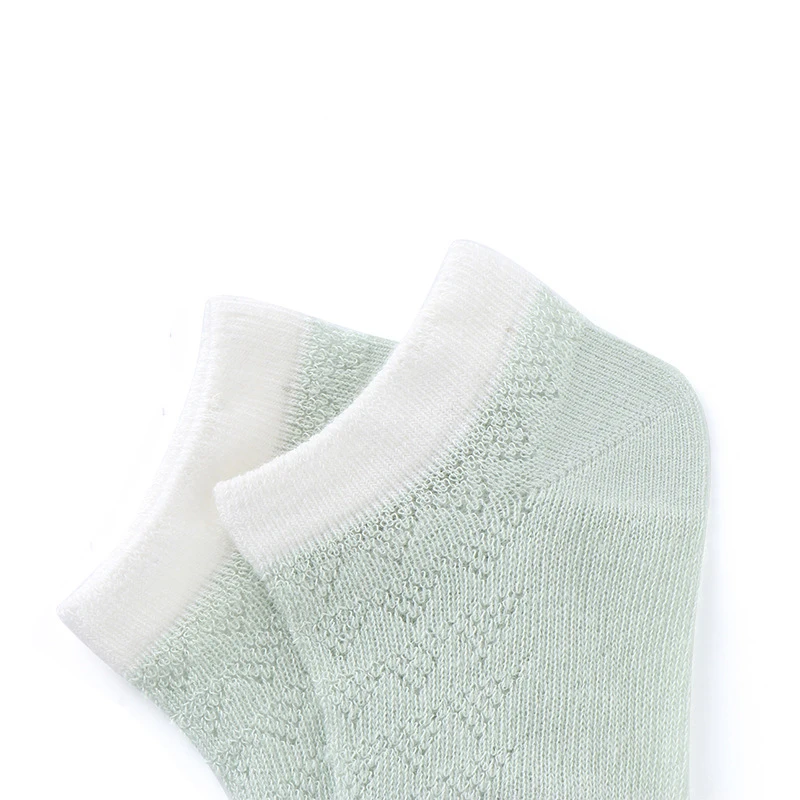 Baby Lotus High Quality 4 Pairs Patchwork Mesh Breathable Socks Newborn Birthday Presents Kids Short Cotton |