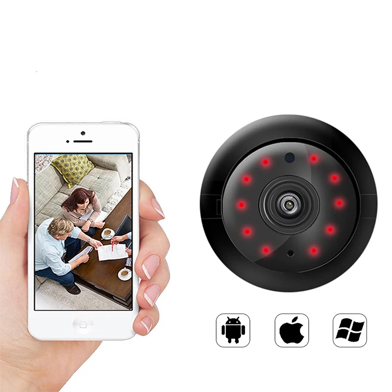 

IP Camera WiFi 1080P Wireless Home Security Mini Camera CCTV Surveillance IR Night Vision(No Light) Motion Detection P2P Camera