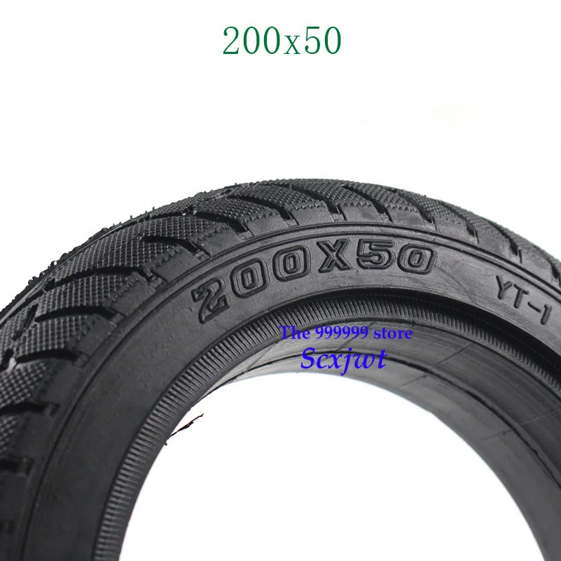 

Electric Scooter Tyre With Wheel 8" Scooter 200x50 Tyre Inflation Electric Vehicle Wheel 200x50 solid tires