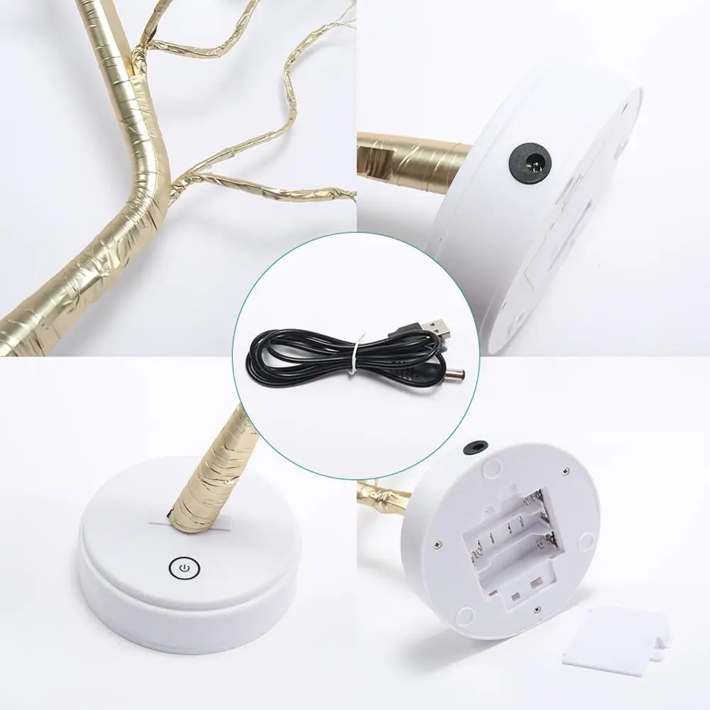 Мини-лампа для рождественской елки с дистанционным управлением украшения