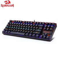 Redragon Kumara K552 Mechanical Gaming Keyboard Rainbow Backlit Wired Keyboard with Red Switches for Windows Gaming