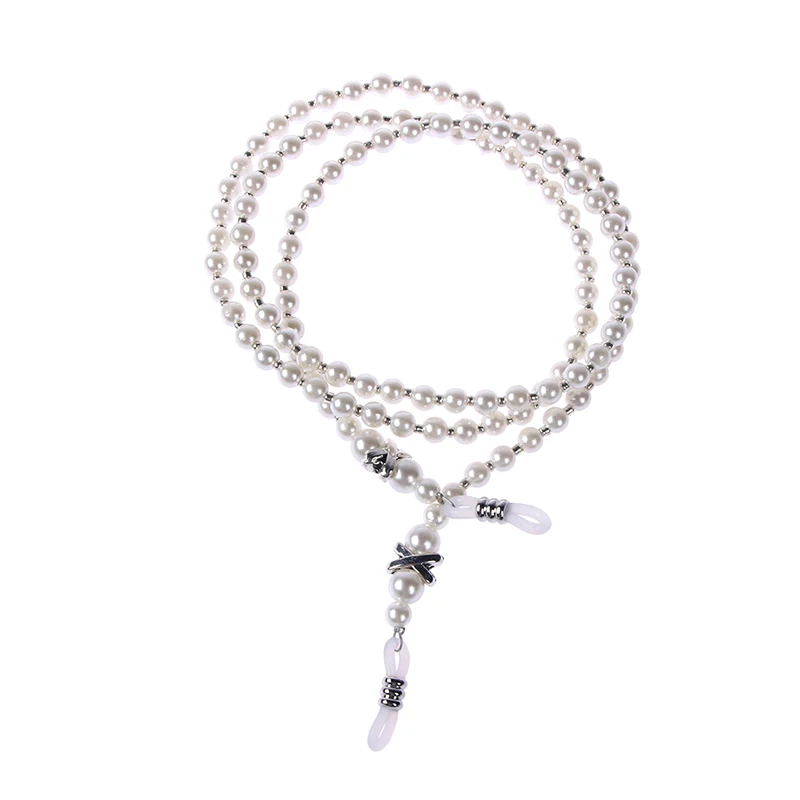 

Pearl Sunglasses Chain Wearing Neck Holding Beaded Lanyard Cord Pearl Beaded Sunglass Reading Glasses Chain Eyewear Accessories