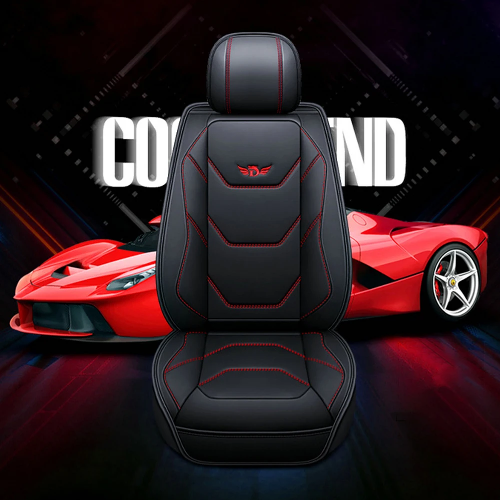 melhor Universal Completa Tampas De Assento Couro Do Carro Almofada Respirável Protetor Esteira Do Assento Traseiro Dianteiro Encosto Do Carro Interior Do Automóvel Acessórios