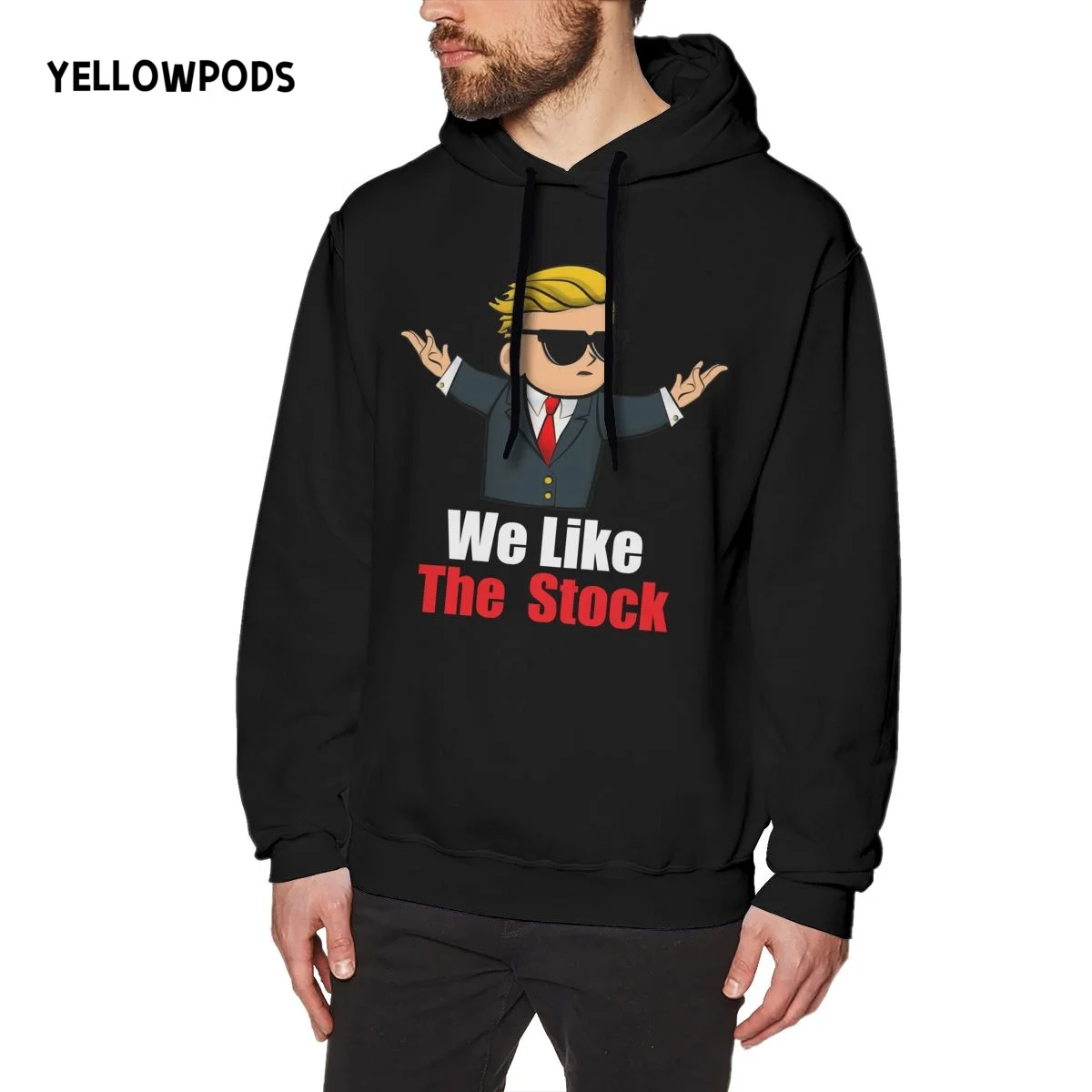 

Yellowpods-We Like The Stock Hoodies Sweatshirts Men Fashion Solid Autumn Winter Hip Hop Hoody Male Casual Tops