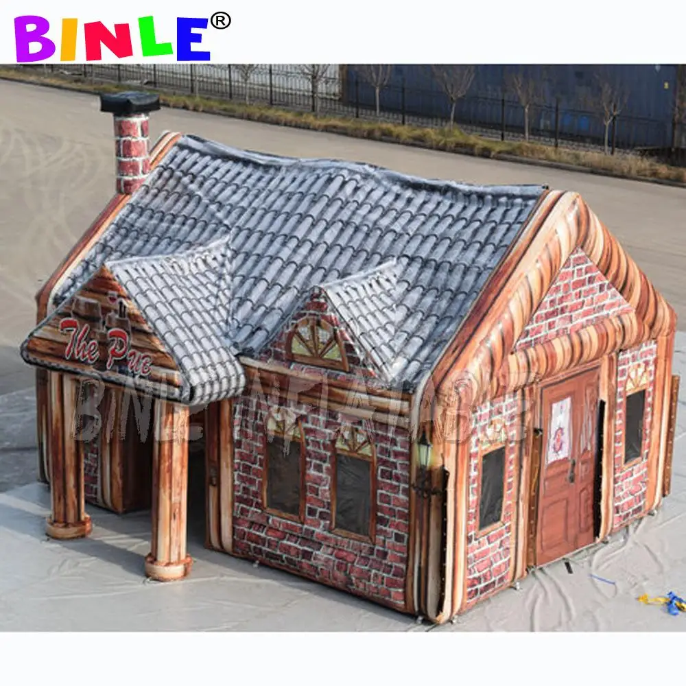 Kaufen Spezielle Aussie 8x6x5 Mhz Riesen Aufblasbare Pub Aufblasbare Tiki Hütte Bar Ausstellung Luft Haus Zelt Mit Muntifunctional Verwenden