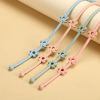 silicone anti lost chain strap adjustable pacifier holder chain soft silicone baby teether toys straps stroller accessories