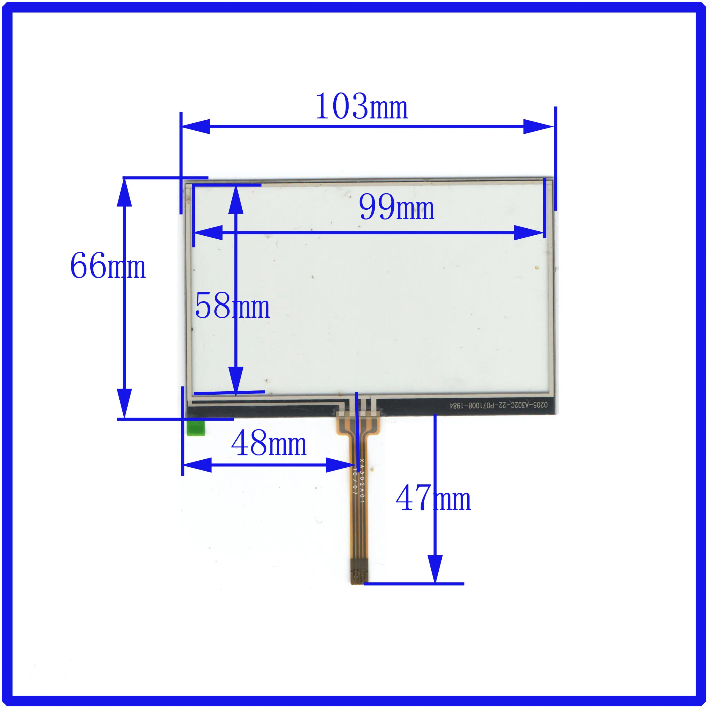 

ZhiYuSun 10PCS/LOT 4.3inch 103*66mm Touch Screen glass 4 lines resistive USB touch panel overlay kit TOUCH SCREEN