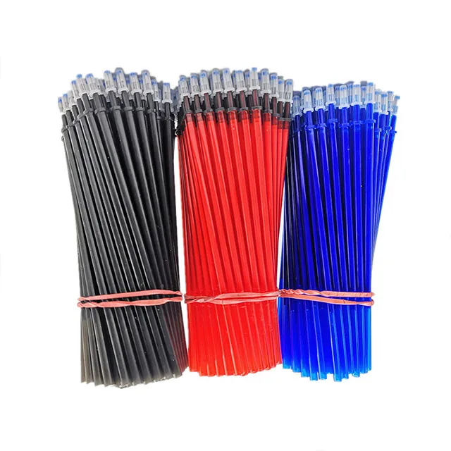 

3/12/20pcs/Set Students Erasable Pen Washable Handle Blue/Black/Red 0.5mm Pens Refill Rod for Office School Writing Supplies