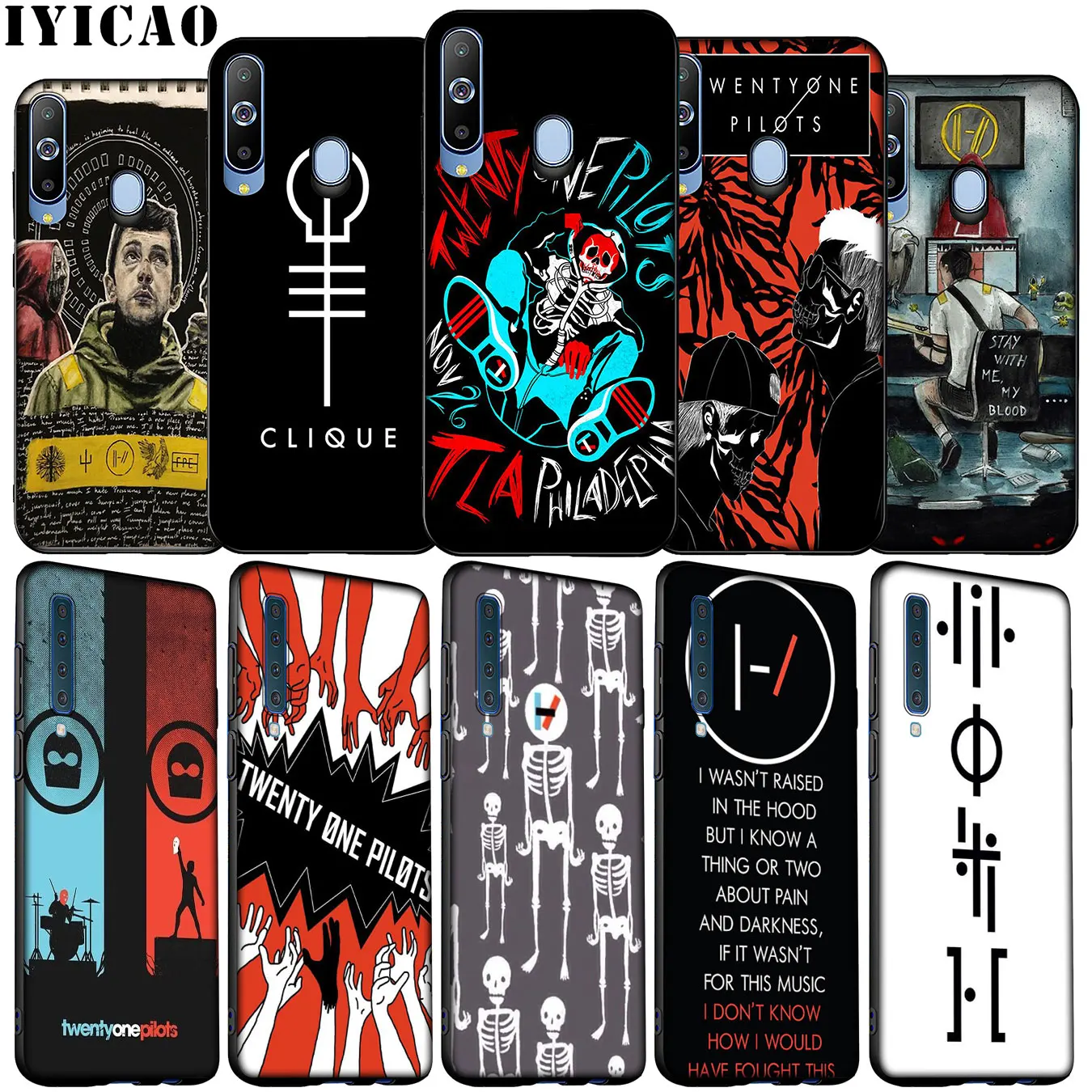 Мягкий силиконовый чехол с цитатой музыкальной группы Twenty One 21 Pilots для Samsung Galaxy A70