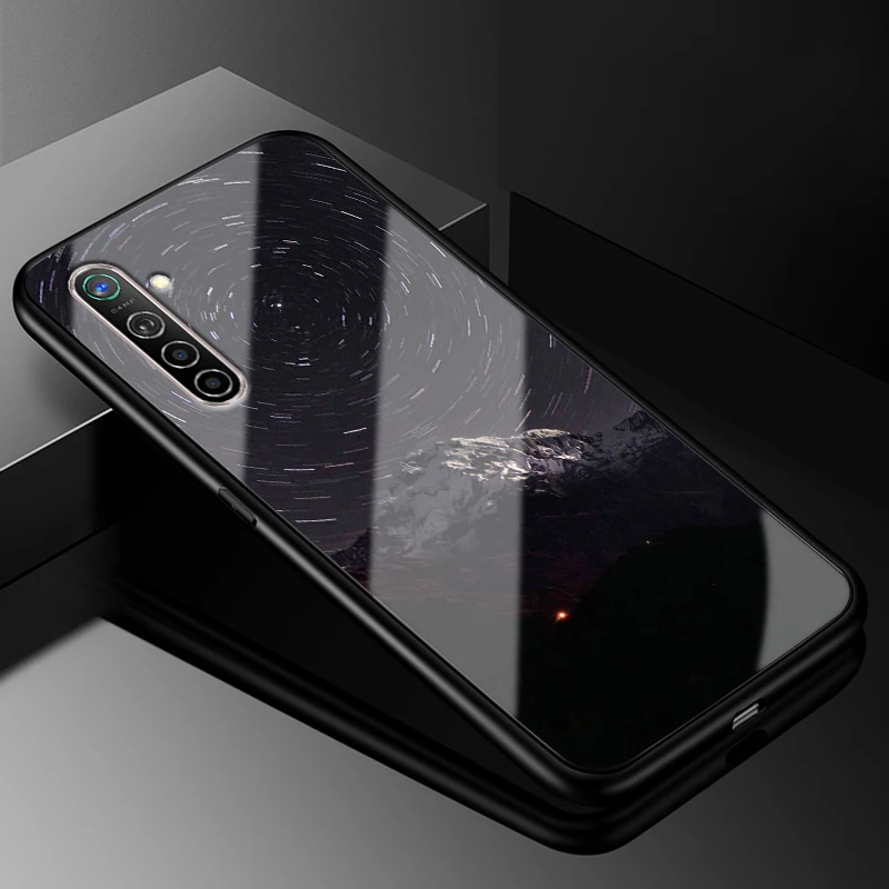 9 Для OPPO Realme X2 чехол 6,4 ''модный стеклянный Жесткий Чехол для задней панели телефона чехол s для OPPO Realme XT силиконовый бампер - Цвет: 9