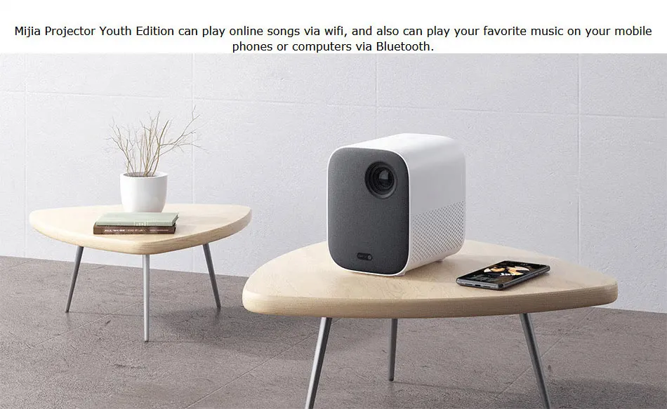 Проектор Xiaomi Mijia tv Full HD 1080P 30000 светодиодный DLP Wifi bluetooth Dolby sound медиаплеер для телефона, компьютера, музыки 3D
