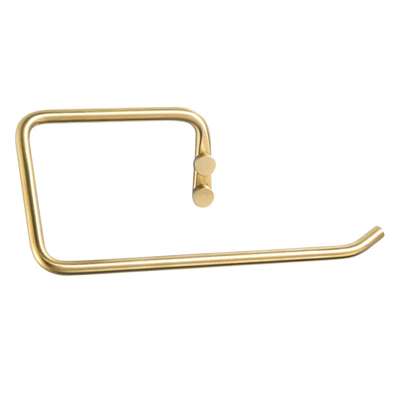 

Brushed Golden High-end Hotel Towel Bar Towel Rack Bathroom Towel Ring Towel Pendant