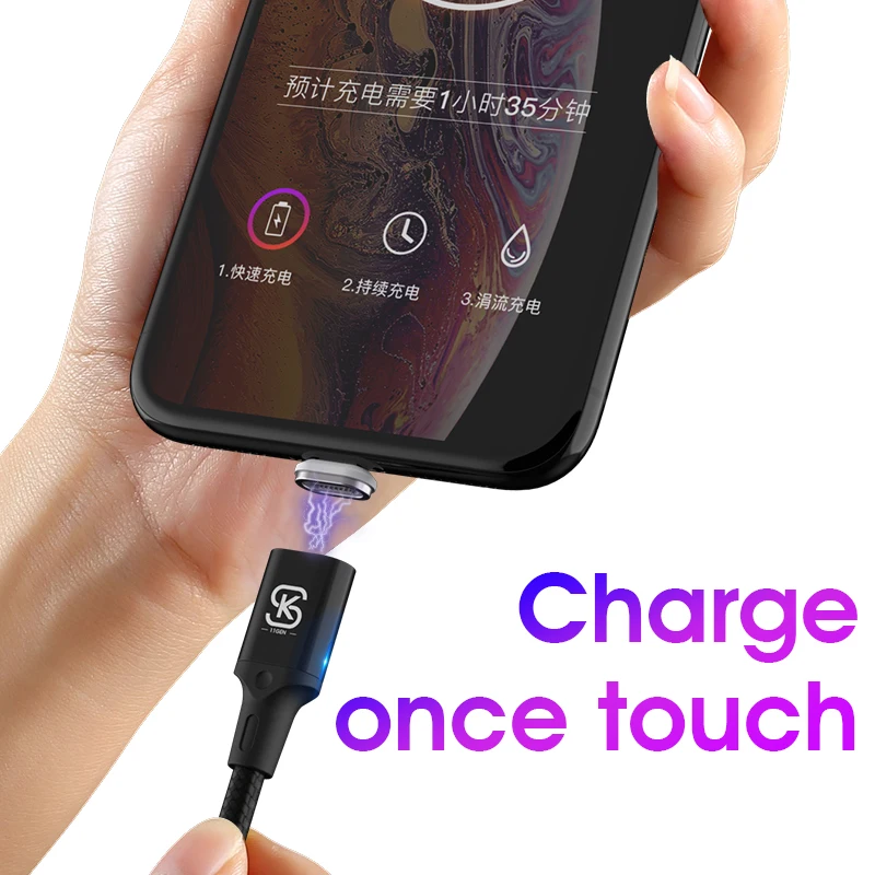 Магнитный 3 в 1 usb кабель зарядное устройство micro type c QC 4 0 Зарядка для android iphone xiaomi