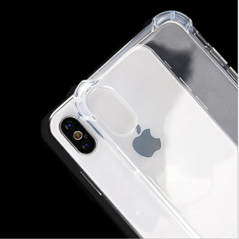 Противоударный силиконовый чехол для iPhone 7 8 Прозрачная защитная задняя крышка |