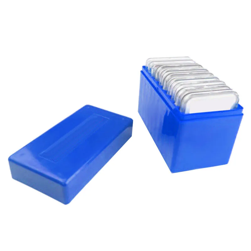 Промо-акция! Квадратный пластиковый 10 монет емкость держатель плиты Коробка Для