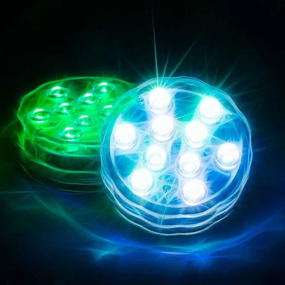 10 Led Rgb погружной светильник с дистанционным управлением подводный Ночной на