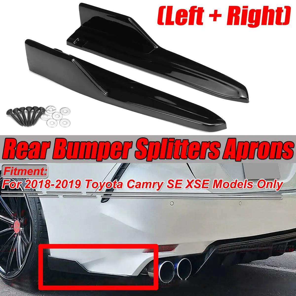 2 шт. задний бампер из углеродного волокна для Toyota Camry SE XSE 2018 2019|Амортизаторы| |