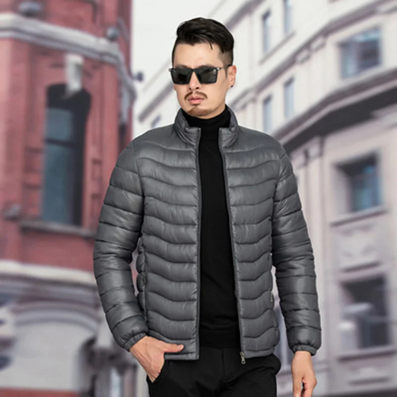 Ветровка осенний кардиган Мужская винтажная Повседневная парка мужская зимняя