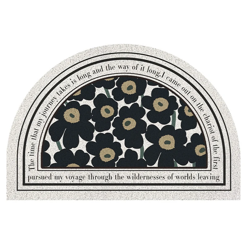 Полукруглые дверные коврики из ПВХ износостойкий водонепроницаемый