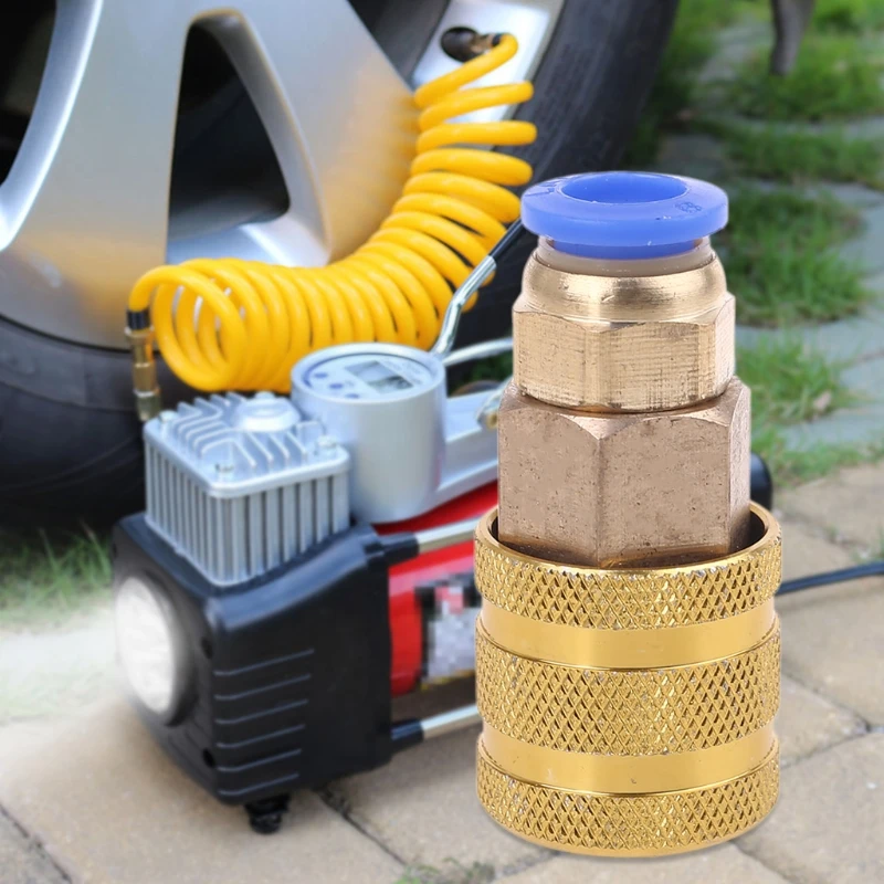 

Hardware Coupler Straight Plug Fitting Quick Inflatable for Hose Outside Dia 8mm